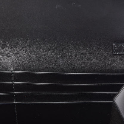 Versace Calfskin 90's Vintage Logo Chain Evening Bag Black 7 of 9