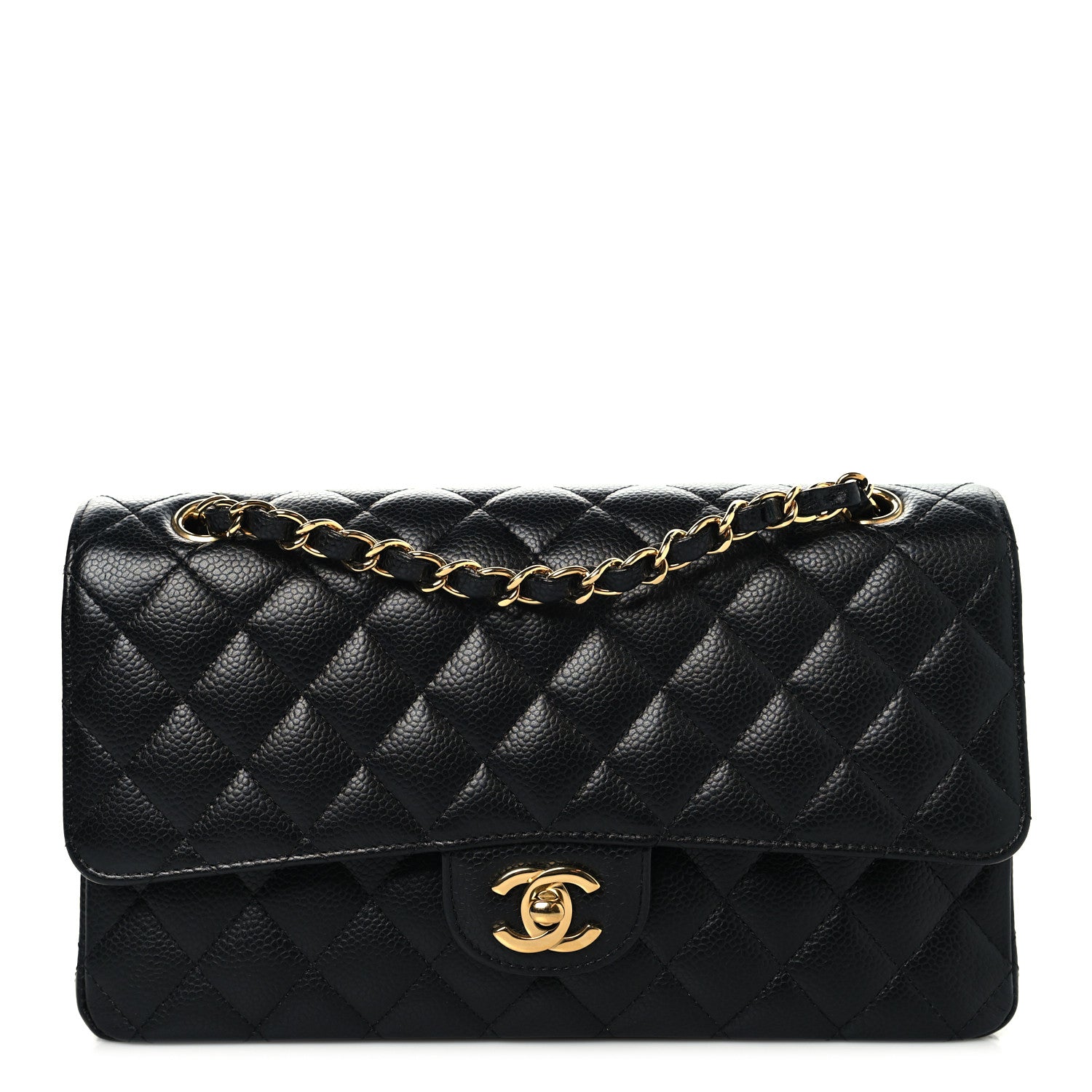Chanel Caviar Quilted Medium Double Flap Black 1 of 11