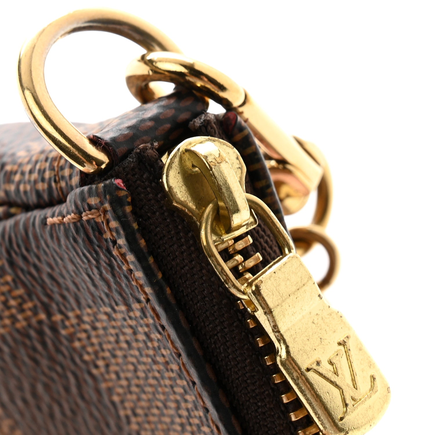 Louis Vuitton LOUIS VUITTON Damier Ebene Mini Pochette Accessories 8 of 11