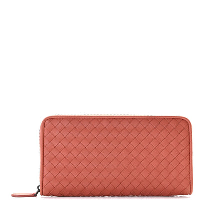 Bottega Veneta Nappa Intrecciato Zip Around Wallet Pompei 1 of 10