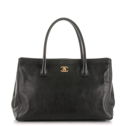 Chanel Calfskin Cerf Executive Shopper Tote Black 1 of 8