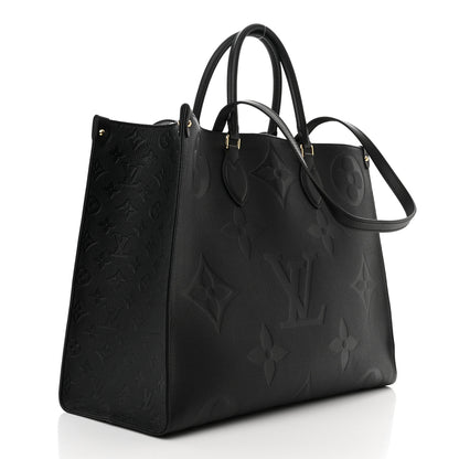 Louis Vuitton Empreinte Monogram Giant Onthego GM Black 3 of 9