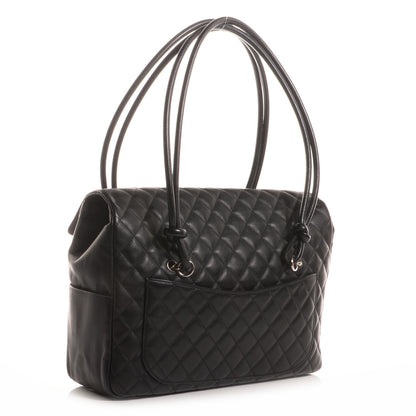 Chanel Calfskin Quilted Large Cambon Flap Black 4 of 8