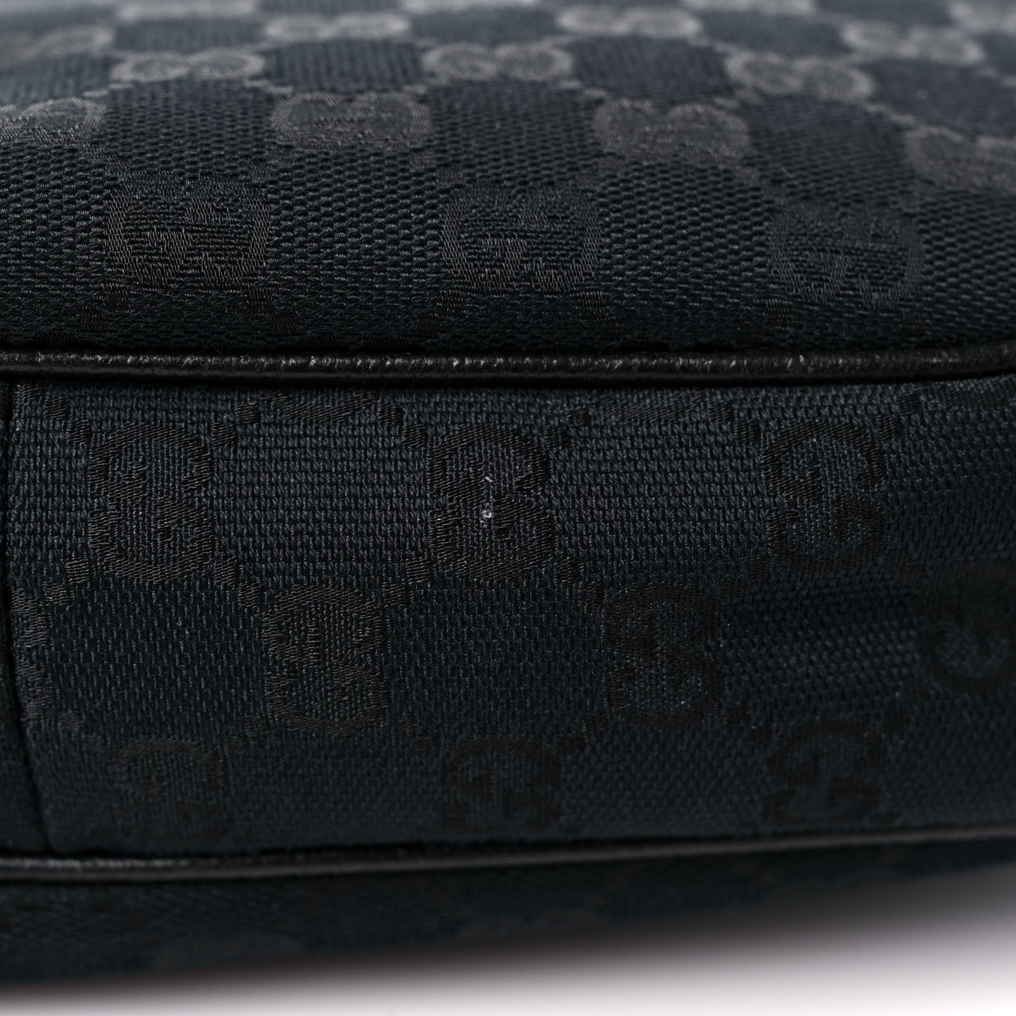 Monogram Medium Half Moon Hobo Black