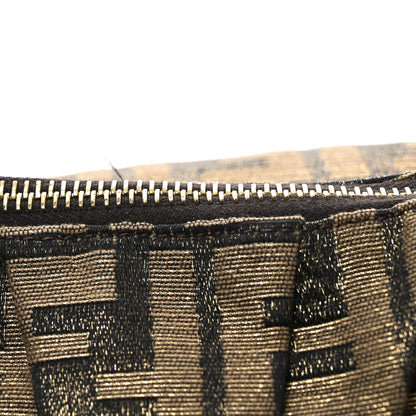 Fendi Metallic Lurex Zucca Mia Tote Bronze 11 of 11