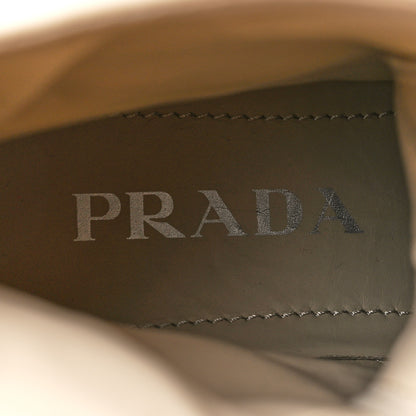 Prada Spazzolato Rois Re-Nylon Metal Triangle Logo Monolith Pouch Pocket 55mm Boots 37 Deserto 8 of 9