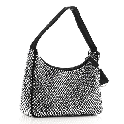 Prada Satin Crystal Mini Re-Edition 2000 Bag Cristal 3 of 10