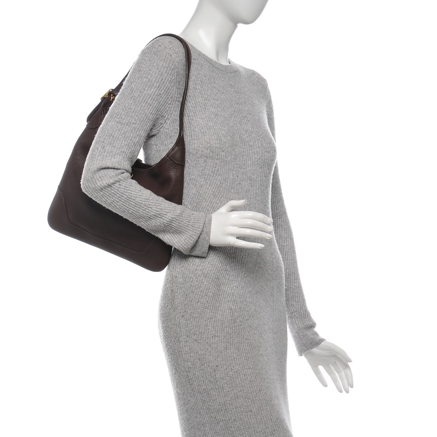 Hermes Chevre Trim 31 Hobo Chocolate 2 of 6