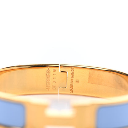 Hermes Enamel Narrow Clic Clac H Bracelet GM Bleu Lin 3 of 3