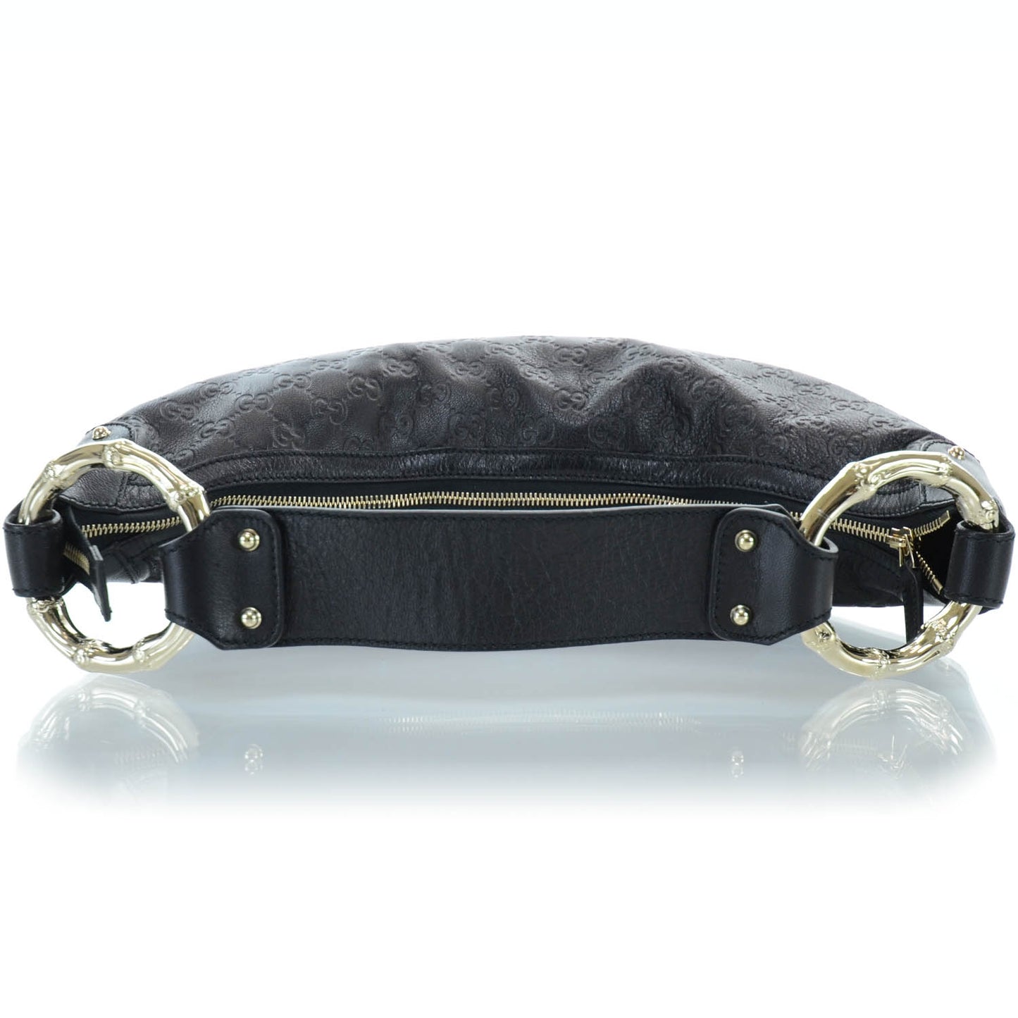 Guccissima Half Moon Bamboo Ring Hobo