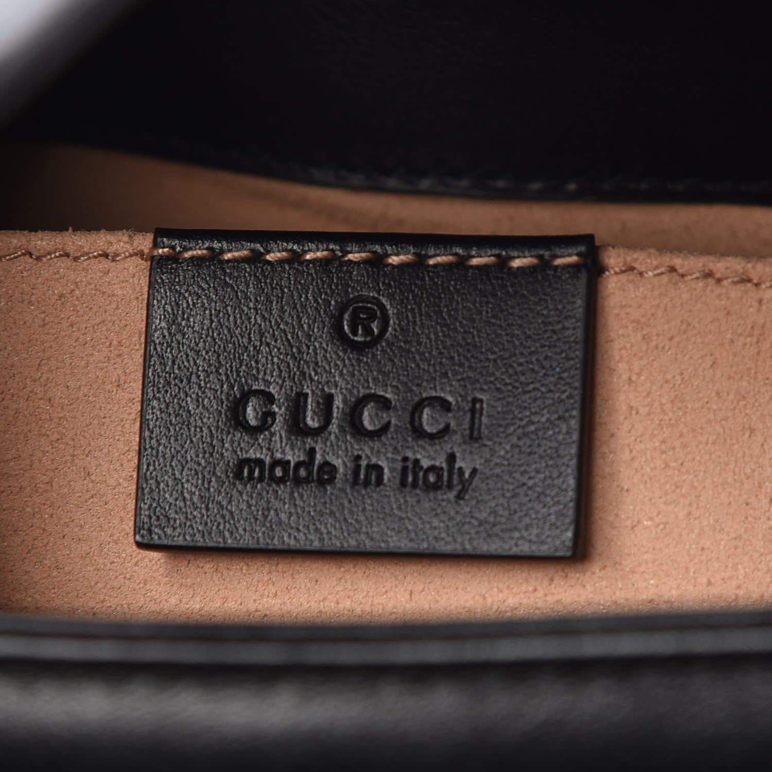 Gucci Calfskin Matelasse Mini GG Marmont Shoulder Bag Black 7 of 9