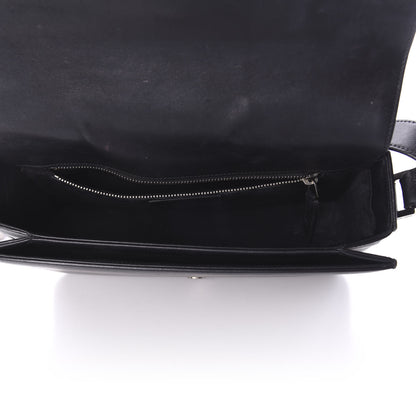 Saint Laurent Smooth Calfskin Medium Classic Monogram Universite Bag Black 5 of 9