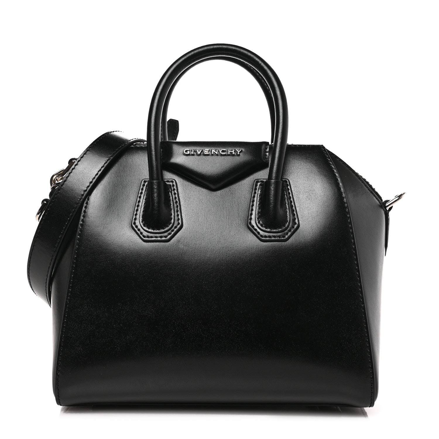 Givenchy Shiny Lord Calfskin Mini Antigona Black 1 of 8