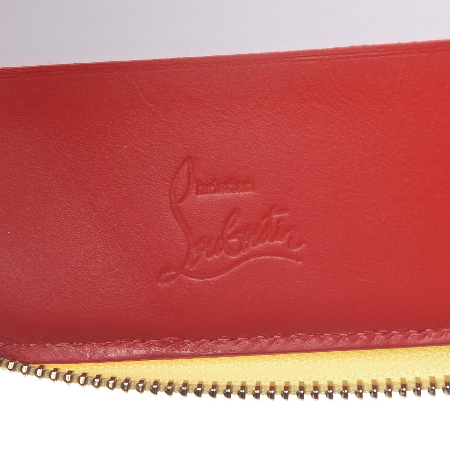 Calfskin Spiked Wristlet Multicolor