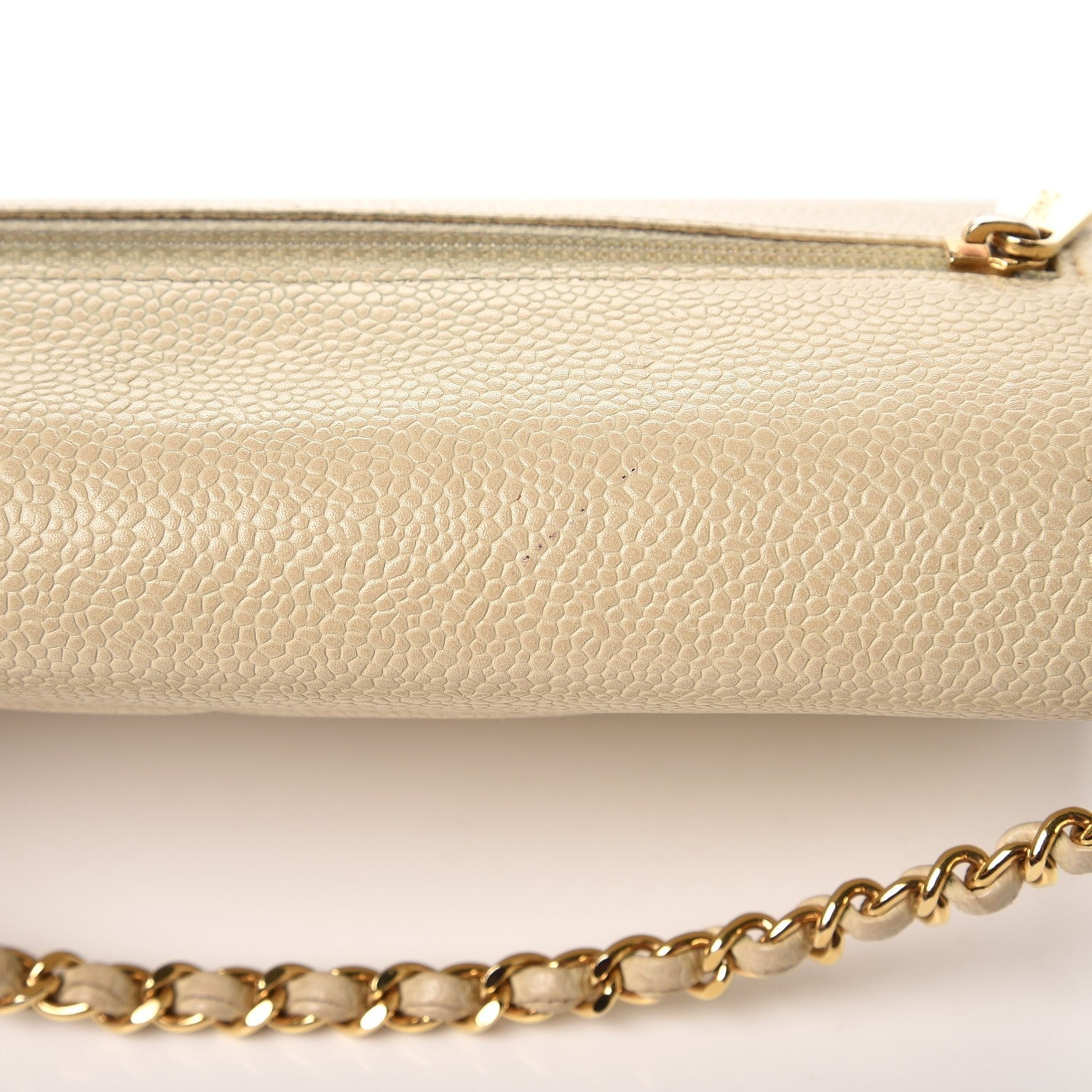 Chanel Caviar Timeless CC Wallet on Chain WOC Beige Clair 18 of 18