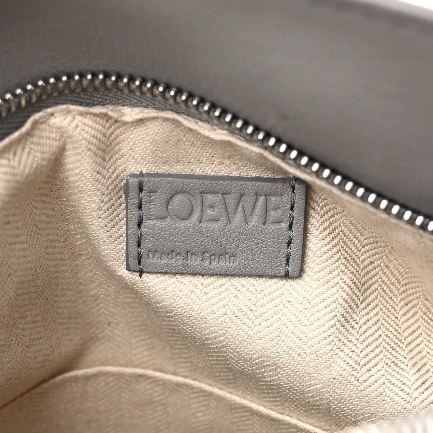 Loewe Soft Grained Calfskin Small Puzzle Bag Pearl Grey 6 of 9