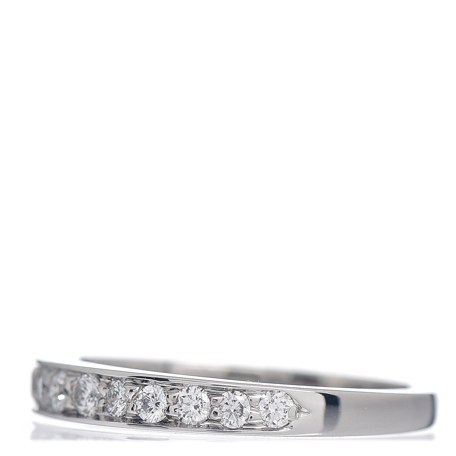 Tiffany Platinum Diamond .25ctw Half Circle Wedding Band Ring 49 5 3 of 5
