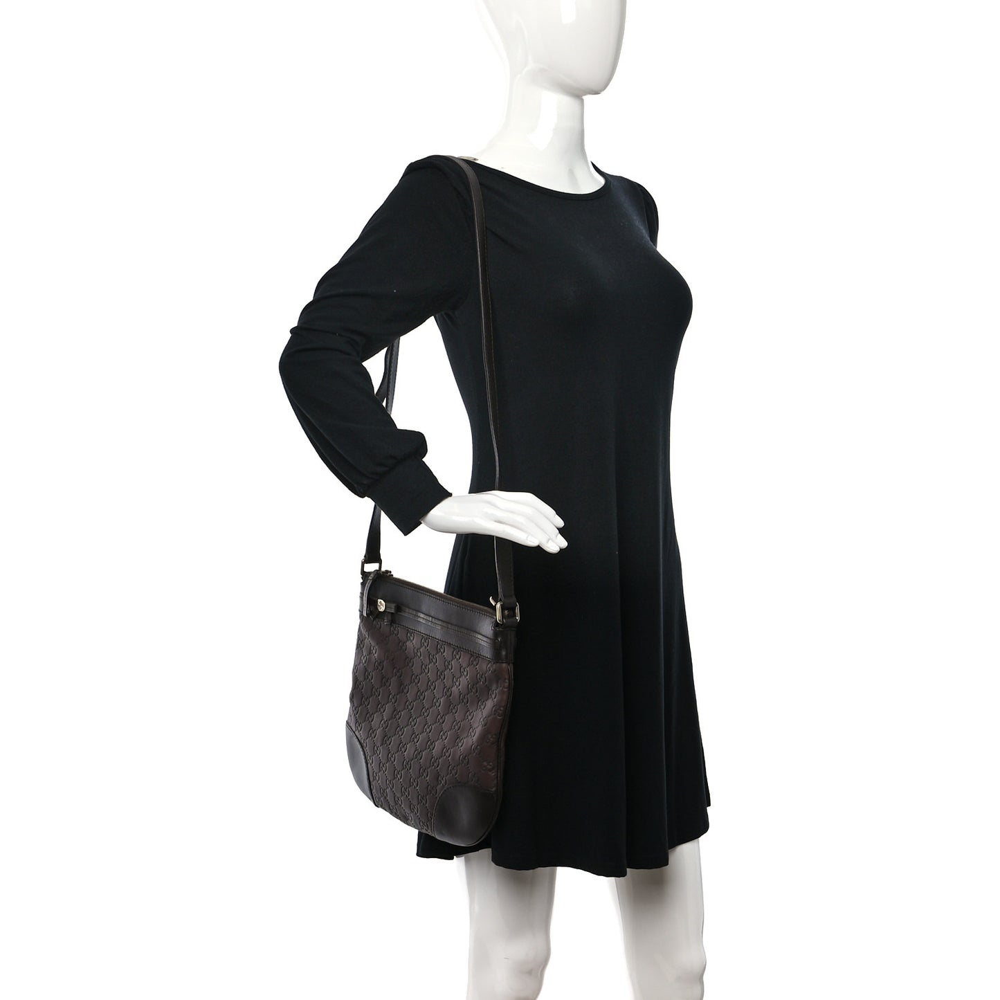 Guccissima Mayfair Messenger Brown