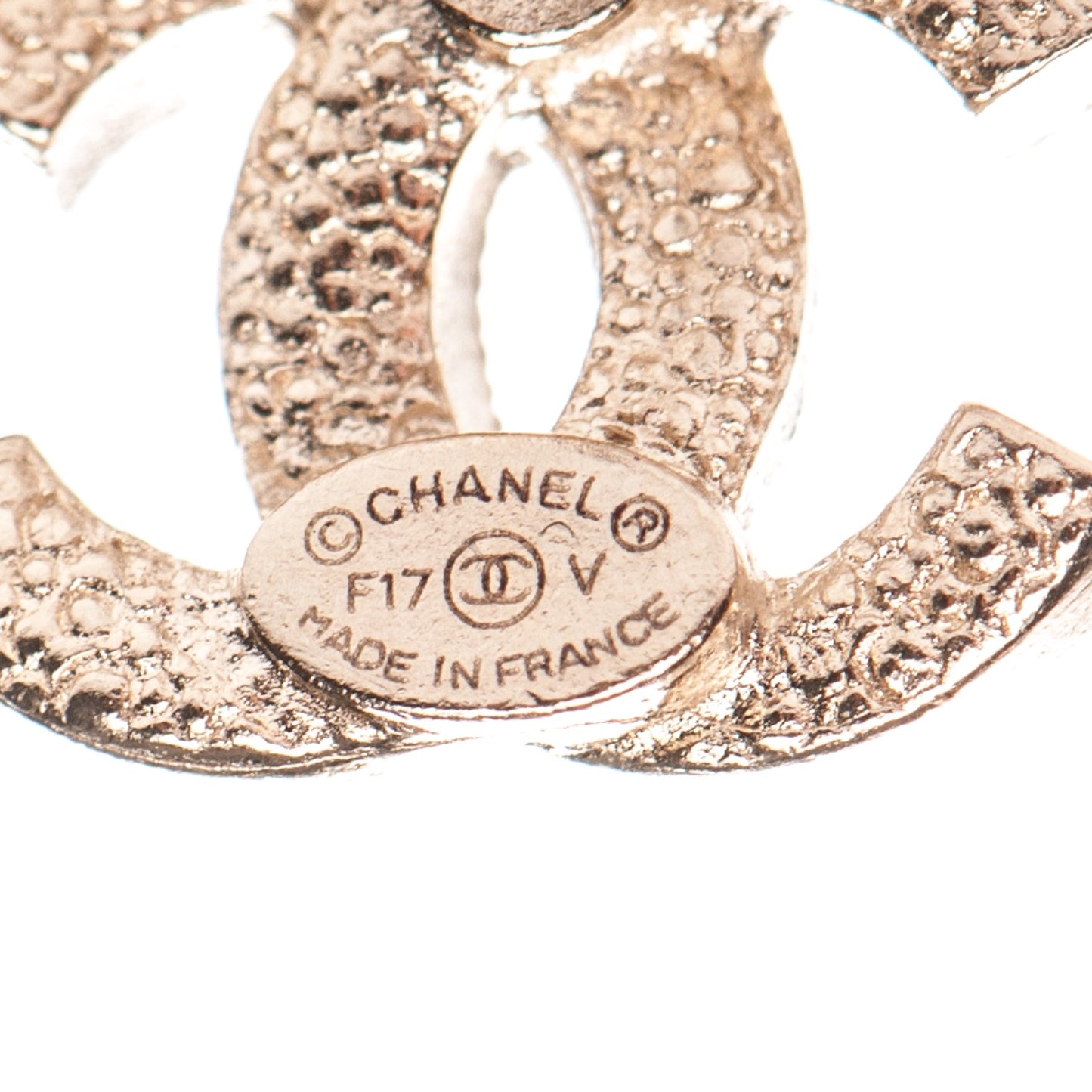 Crystal CC Earrings Gold