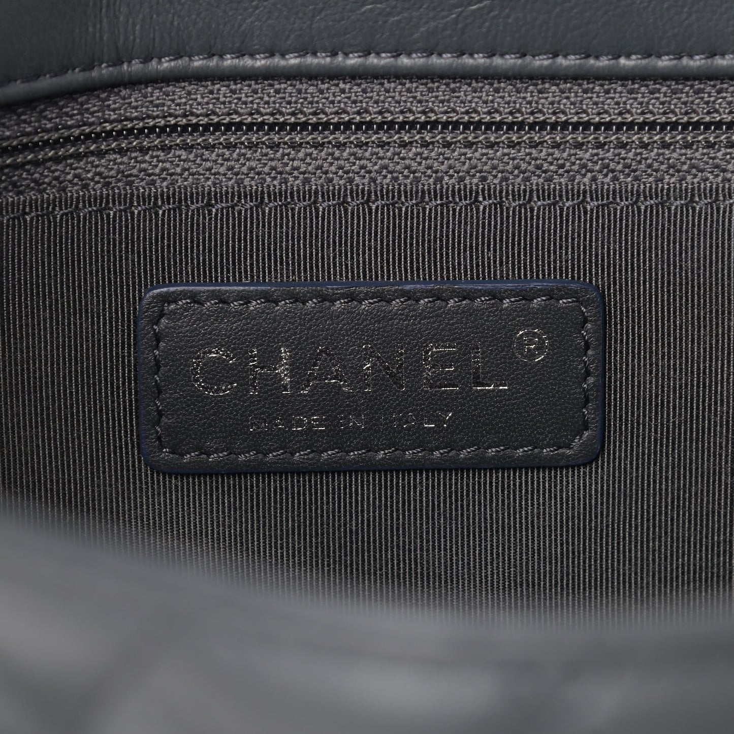 Lambskin Quilted Jumbo Multi Flap Bag Dark Grey