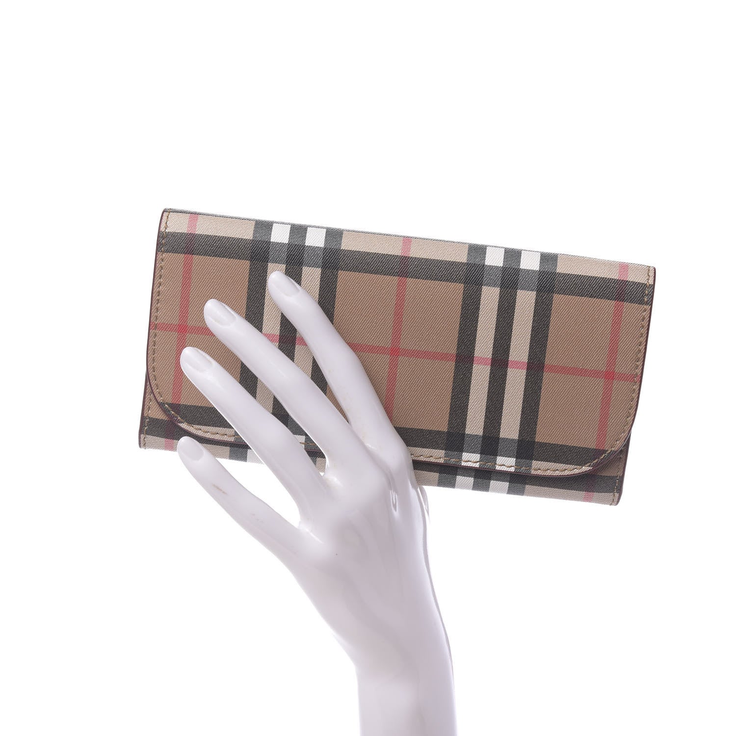 Burberry Vintage Check Continental Wallet Crimson 2 of 8