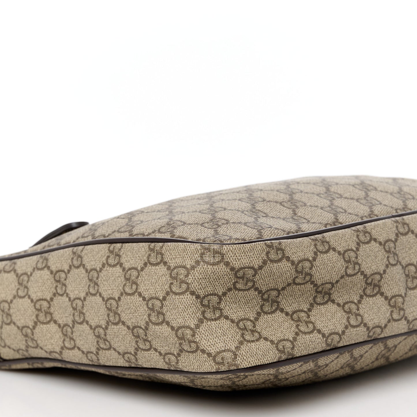 GG Plus Monogram Selleria Calfskin Medium Messenger Bag Beige Ebony Cocoa Dark Chocolate