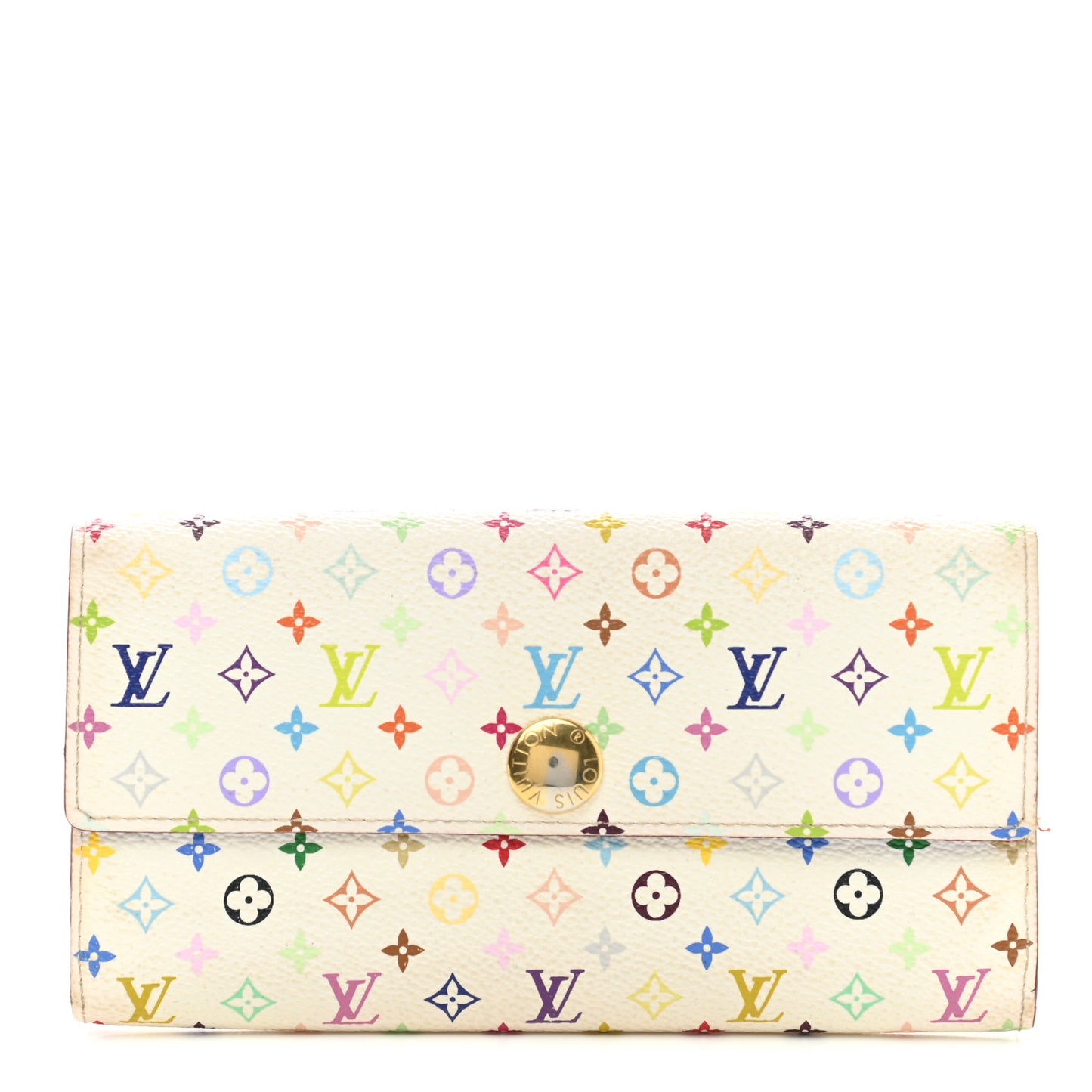Monogram Multicolor Sarah Wallet White Eglantine