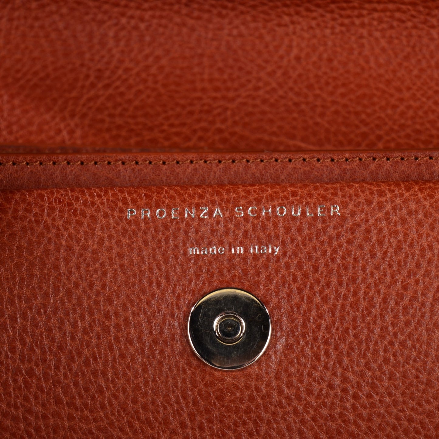 Calfskin Mini PS11 Classic Shoulder Bag Saddle