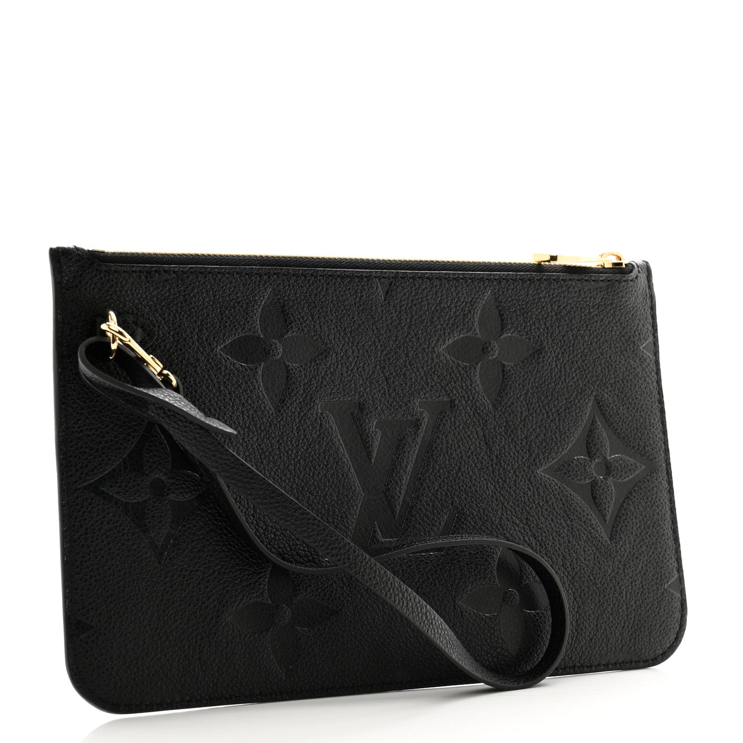Louis Vuitton Empreinte Monogram Giant Neverfull MM Pochette Black 3 of 8