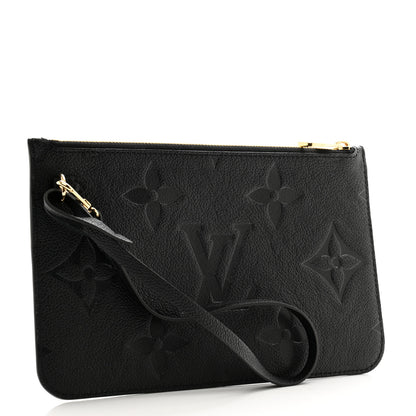 Louis Vuitton Empreinte Monogram Giant Neverfull MM Pochette Black 3 of 8