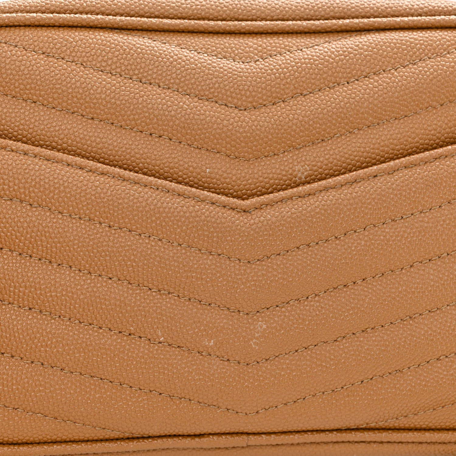 Saint Laurent Grain De Poudre Matelasse Monogram Mini Lou Camera Bag Dark Natural 12 of 12