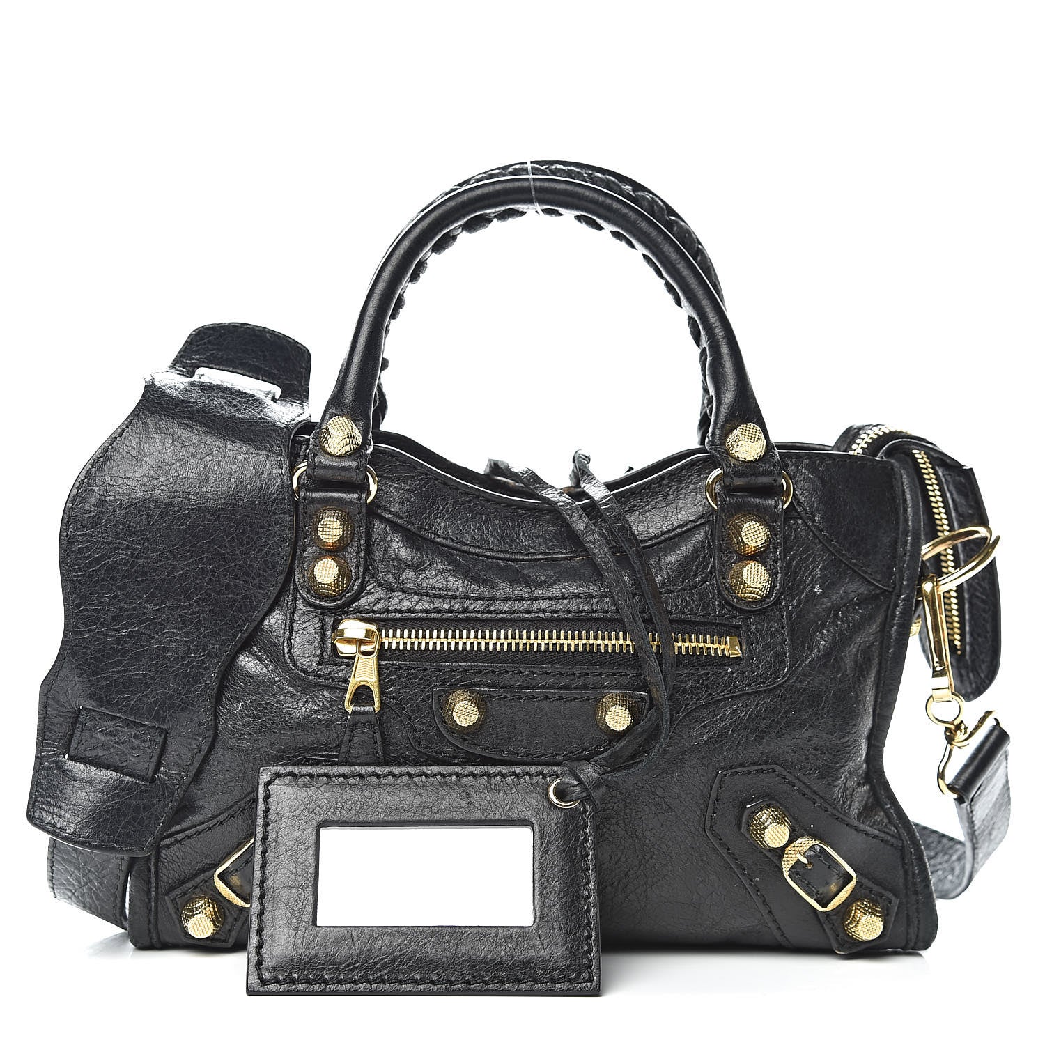 Balenciaga Agneau Giant 12 Gold Hardware Mini City Black 2 of 11