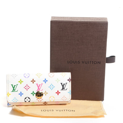 Louis Vuitton Monogram Multicolor Multicles 4 Key Holder White Litchi 5 of 7