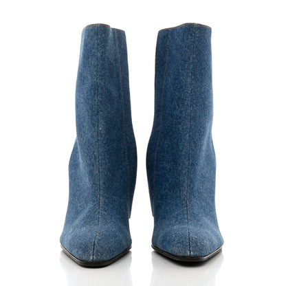 Balenciaga Denim Ankle Boots 39.5 Blue 2 of 10