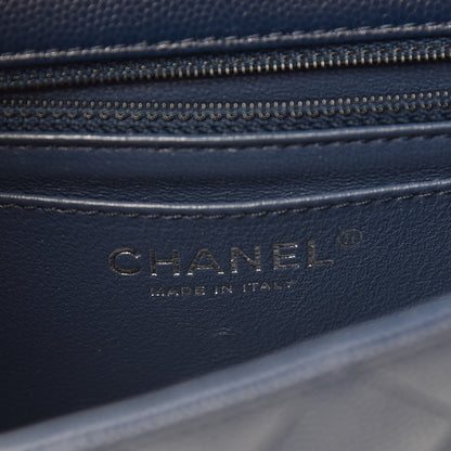 Chanel Caviar Quilted Mini Rectangular Flap Navy 7 of 11