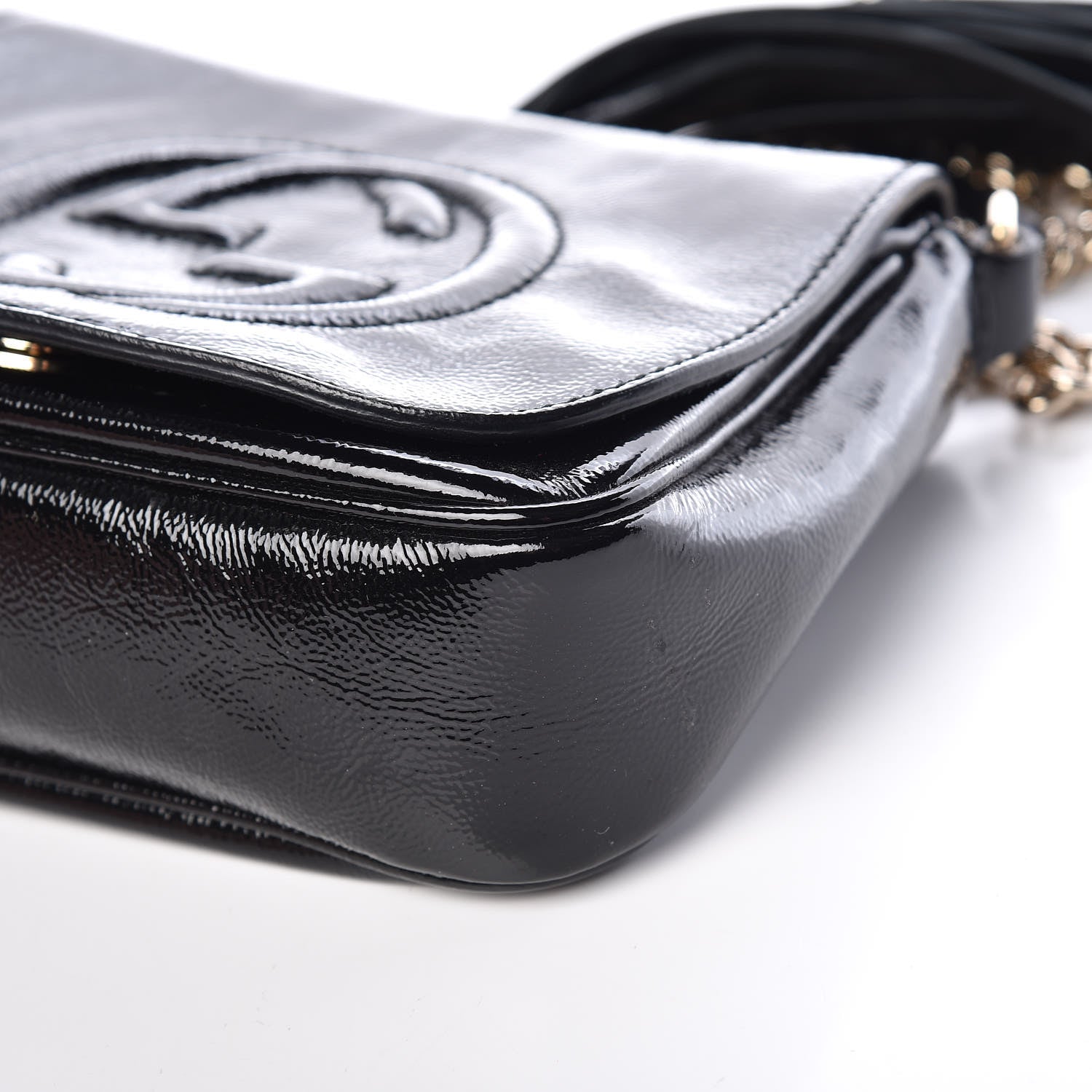 Gucci Vernice Naplack Small Soho Flap Crossbody Black 12 of 12