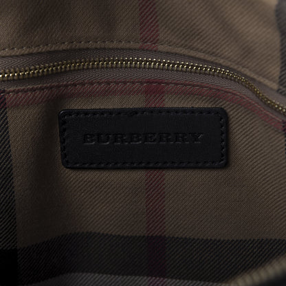 Burberry Calfskin House Check Small Salisbury Tote Black 8 of 13