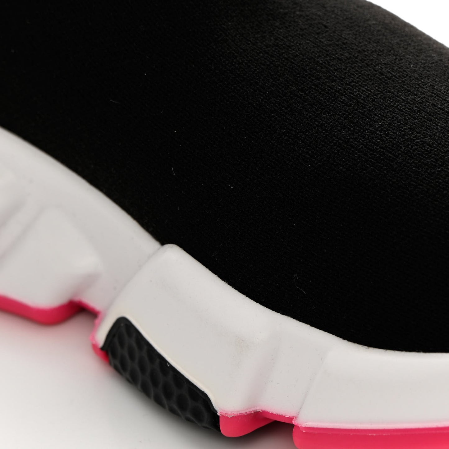 Neoprene Knit Womens Speed Sneakers 35 Black Pink