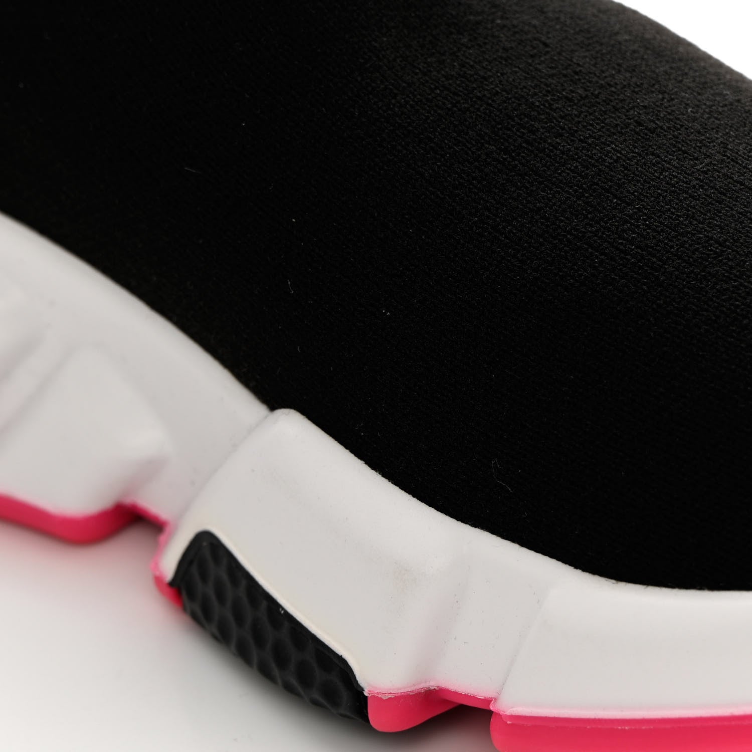 Balenciaga Neoprene Knit Womens Speed Sneakers 35 Black Pink 10 of 12