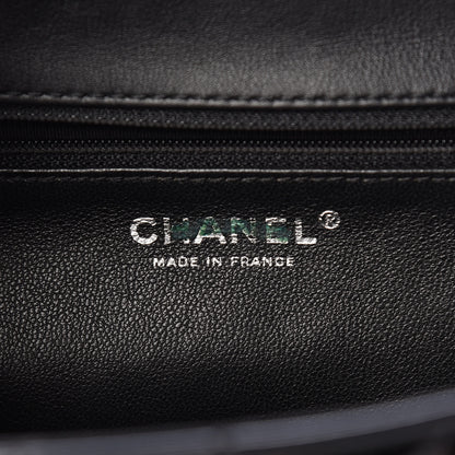 Chanel Patent Chevron Quilted Accordion Flap Black 6 of 10