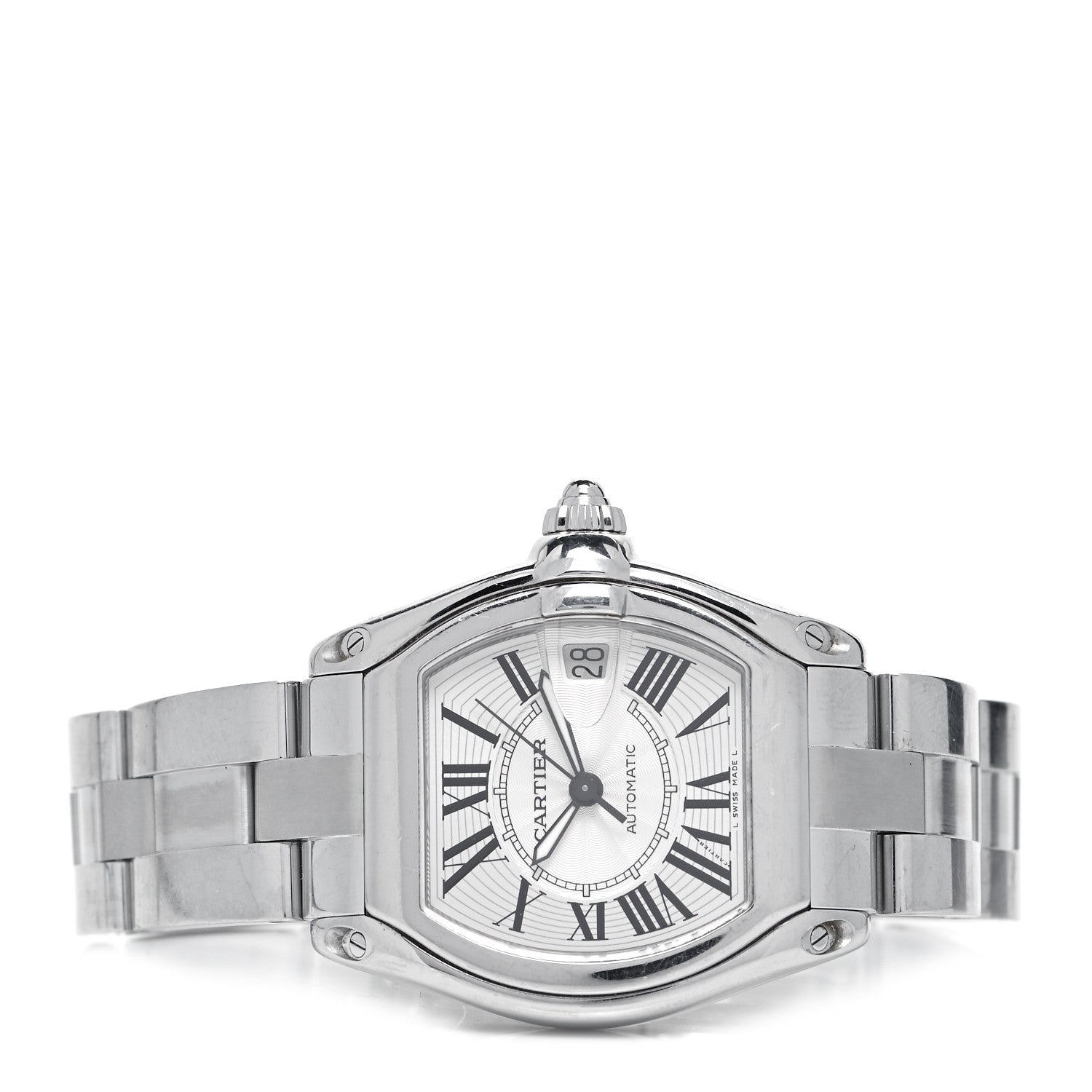 Cartier Stainless Steel 37mm Roadster Automatic Watch 2 of 5