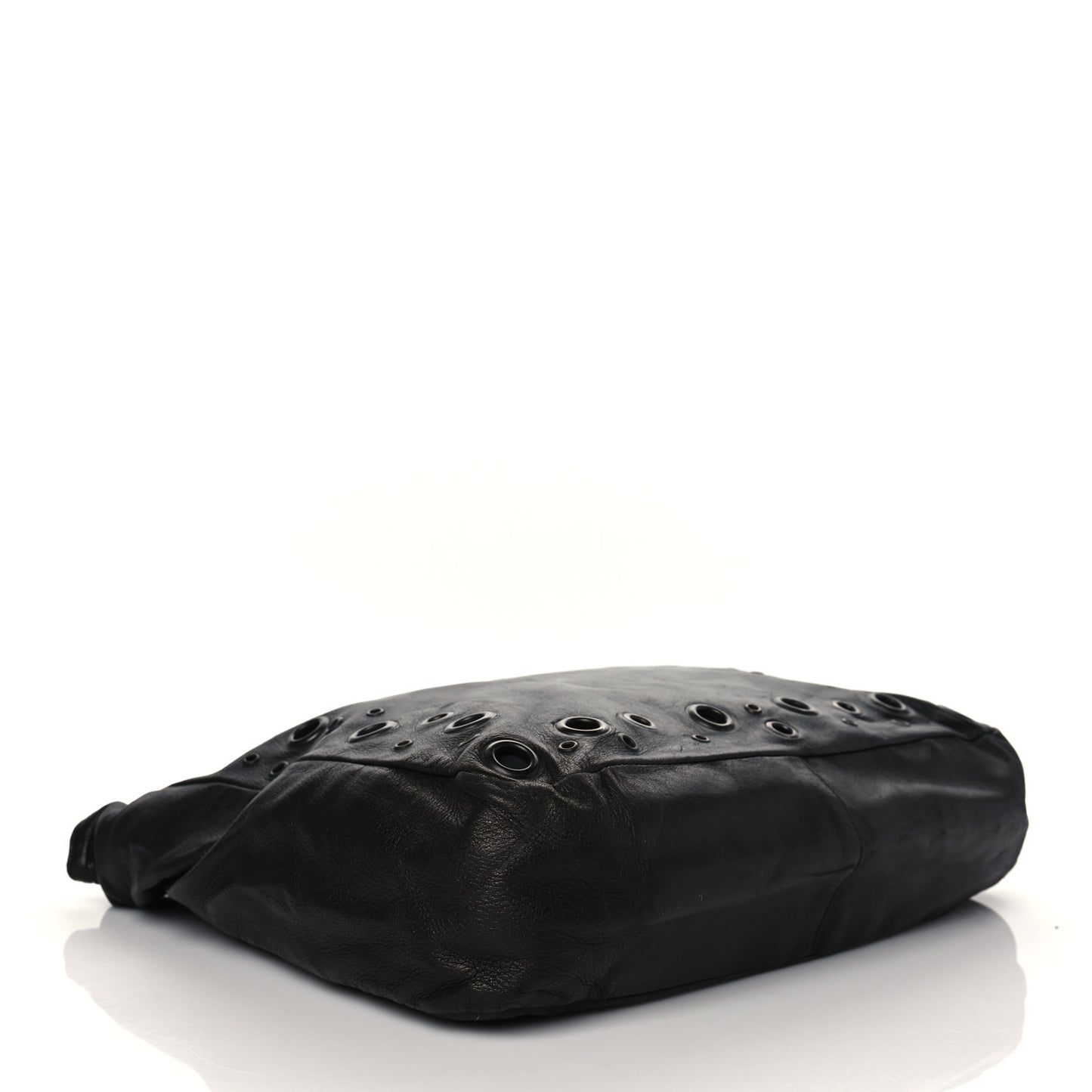 Soft Calfskin Studded Tote Black