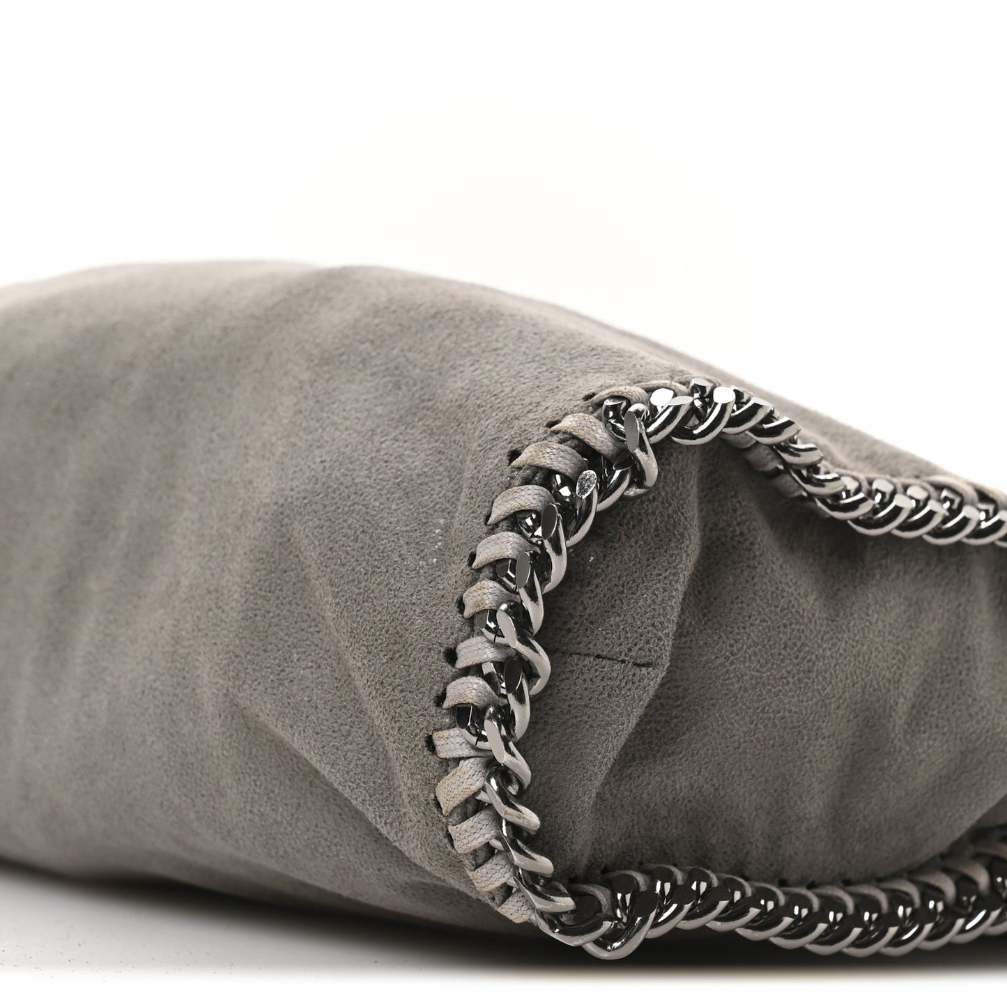 Shaggy Deer Falabella Fold Over Tote Grey