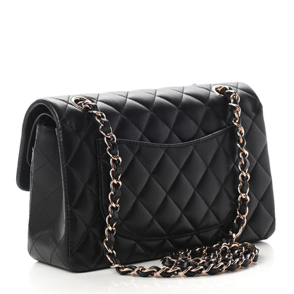 Chanel Lambskin Quilted Small Double Flap Black 2 of 8