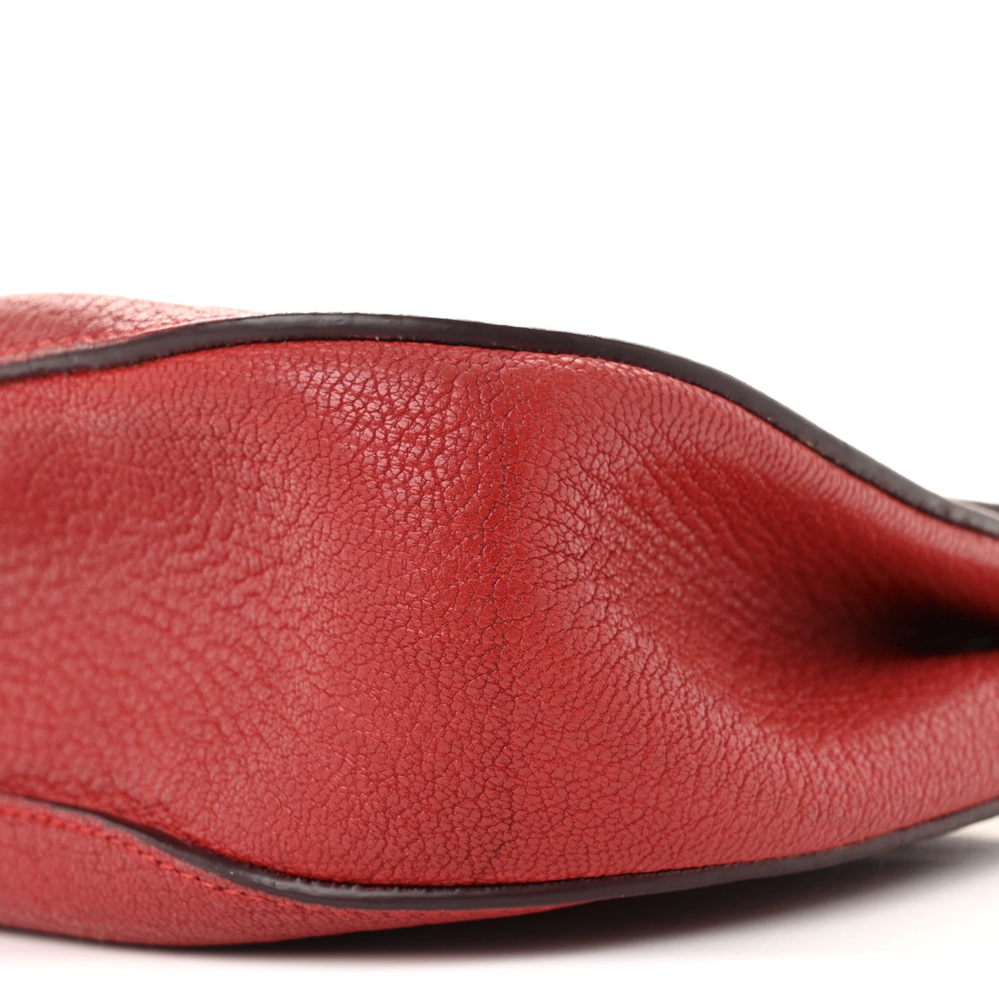 Grained Lambskin Mini Drew Shoulder Bag Plaid Red