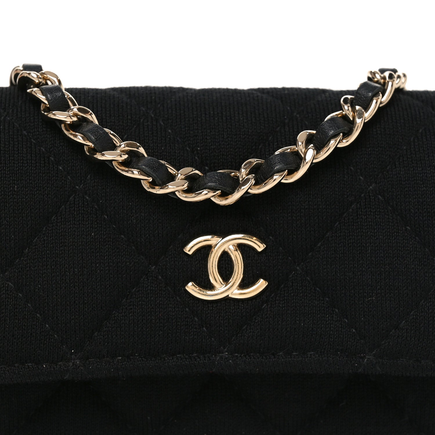 Chanel Jersey Quilted Micro Mini Flap Black 8 of 10