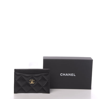 Chanel Lambskin Quilted Card Holder Black 9 of 9