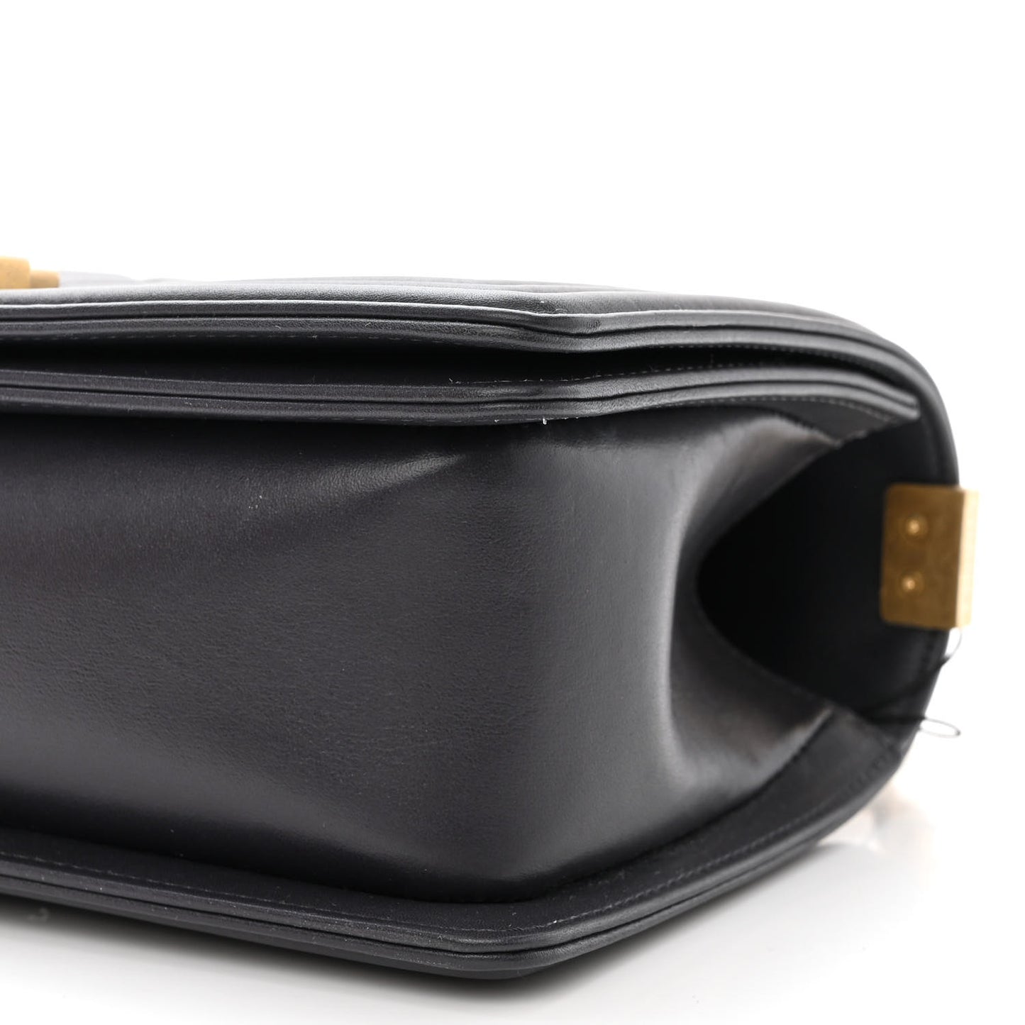 Calfskin Quilted Medium Boy Flap Black