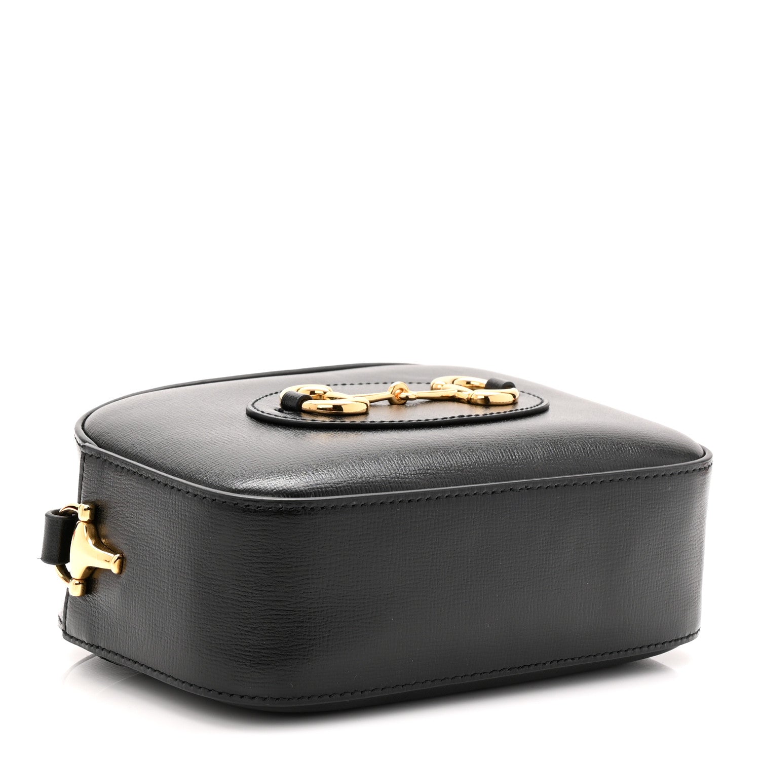 Gucci Calfskin Mini Horsebit 1955 Camera Shoulder Bag  Black 4 of 11