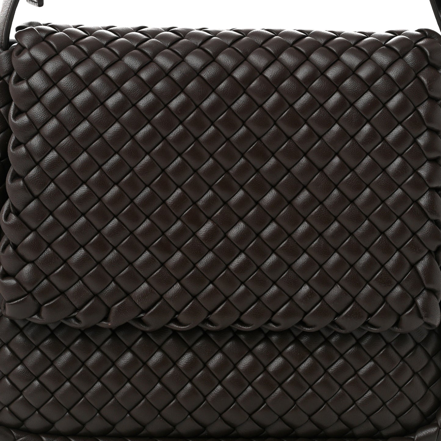 Nappa Intreccicio Padded Small Cobble Shoulder Bag Light Brown